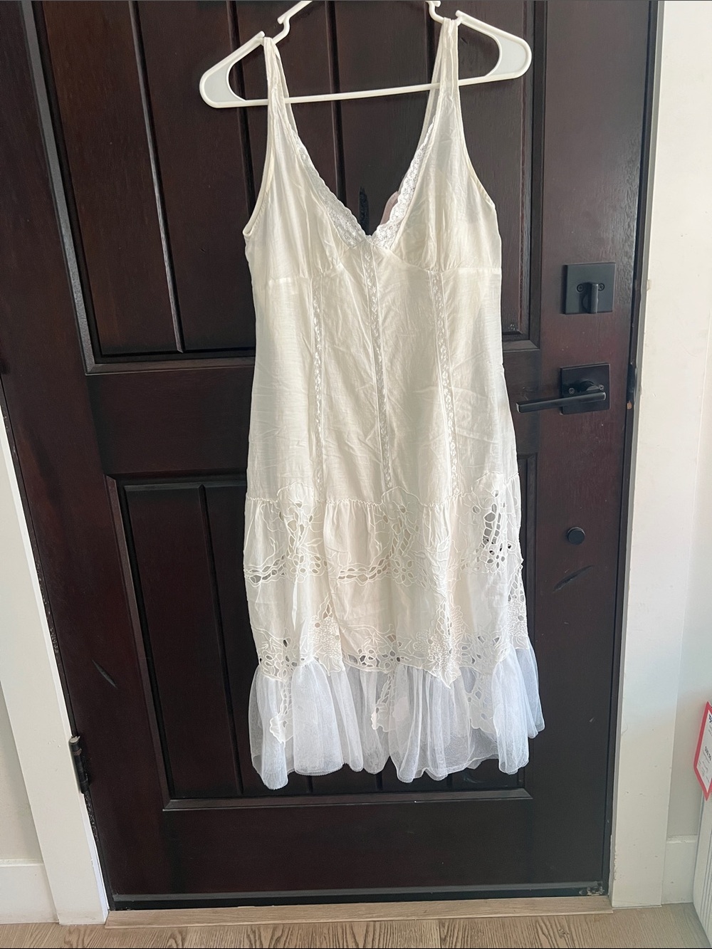 Rebecca Taylor Cream Lace Tiered Maxi Skirt - Picture 2 of 9